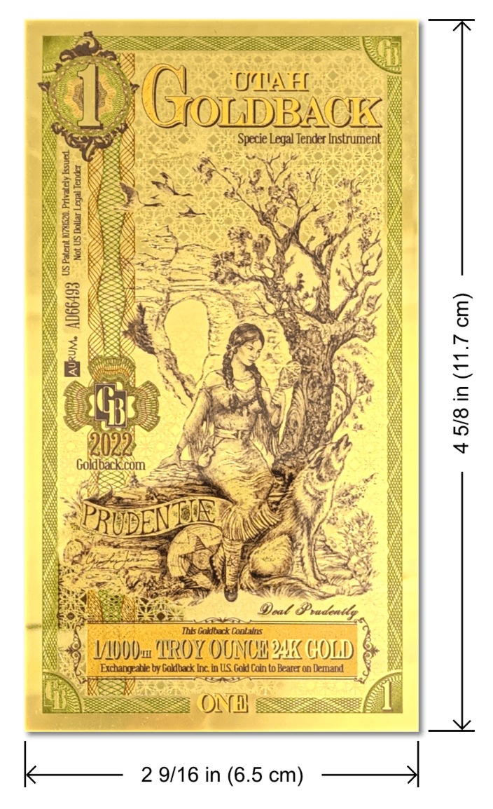 2024 Utah - 1 GoldBack